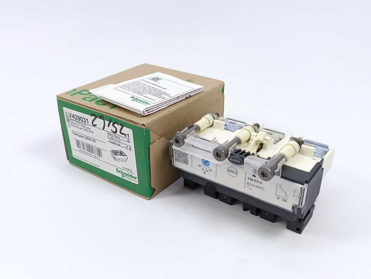 Schneider Electric LV429031 Compact NSX100 TM80D Circuit Breaker