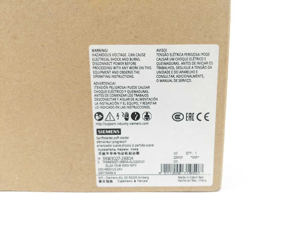 Siemens 3RW3027-2BB04 SIRIUS Soft Starter