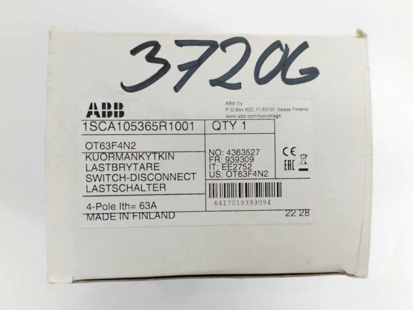 ABB 1SCA105365R1001 OT63F4N2 Switch Disconnector