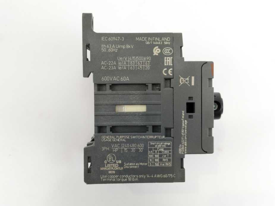 ABB 1SCA105365R1001 OT63F4N2 Switch Disconnector
