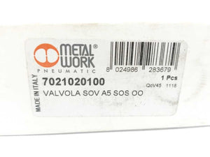 Metal Work 7021020100 Namur Electro-Pneumatic Monostable 5/2 Valve