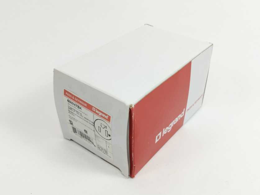 Legrand 60W47BK Pass and Seymour Watertight Receptacle