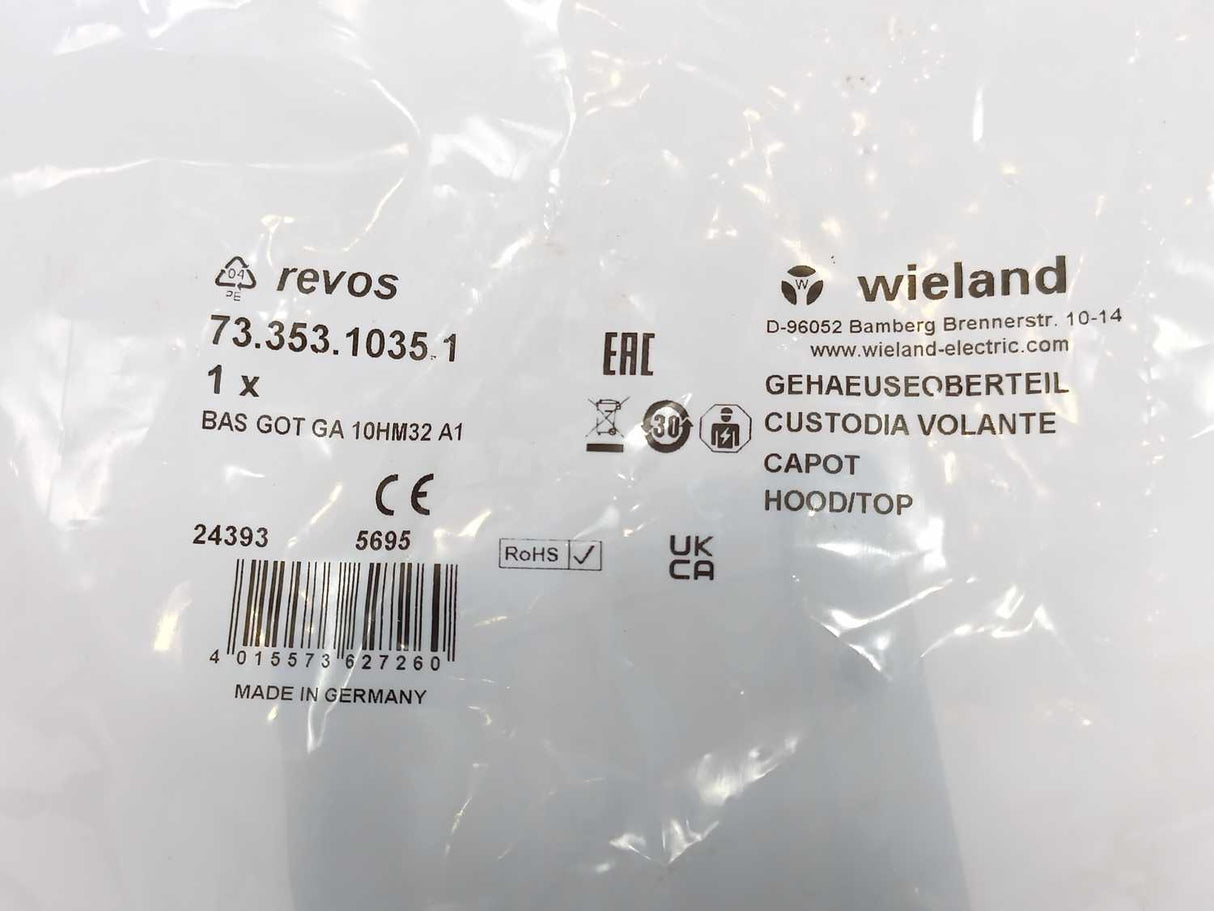 Wieland 73.353.1035.1 Enclosure Top BAS GOT GA 10HM32 A1