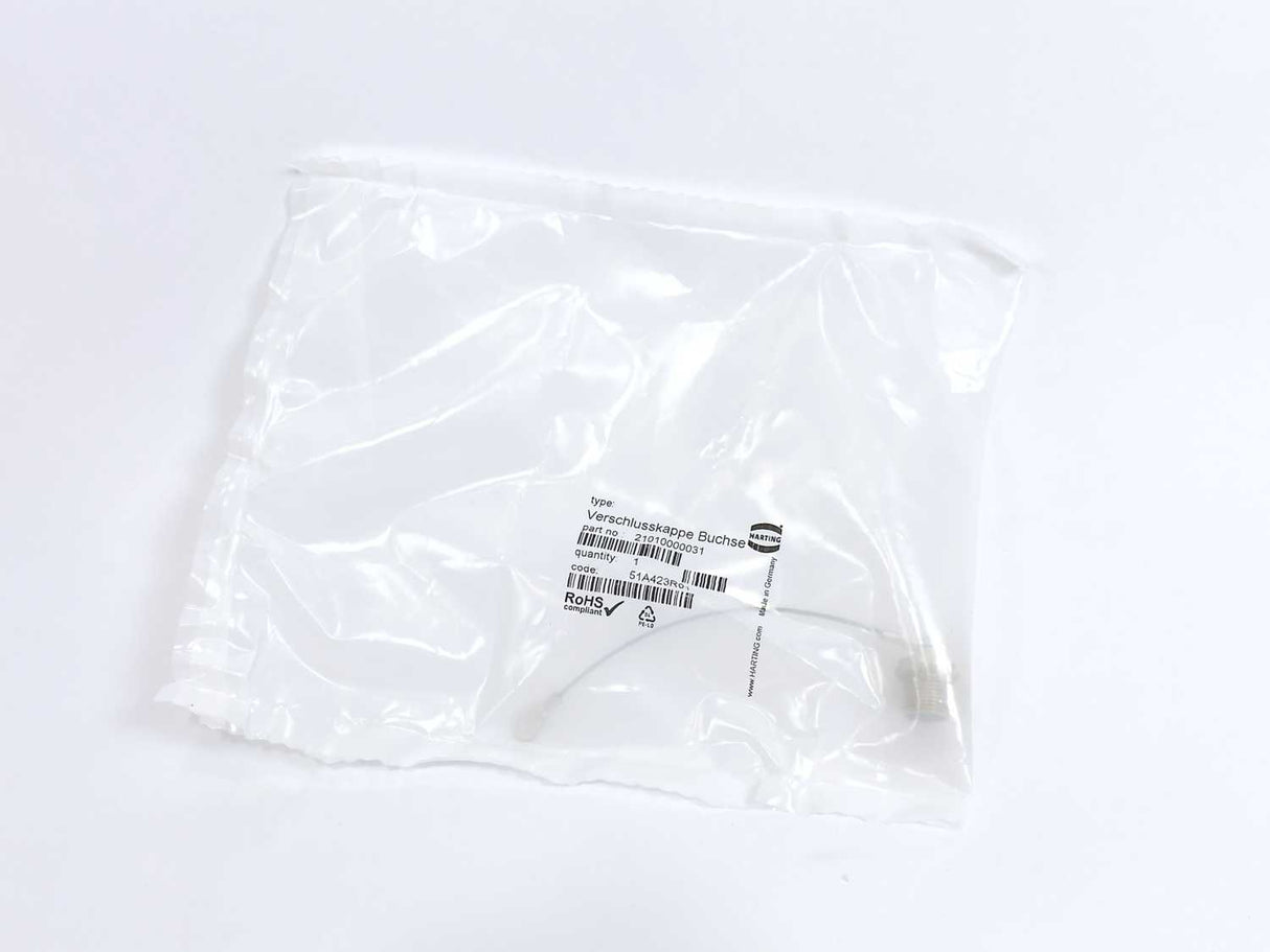 Harting 21010000031 Blinding Connector Cap for M12 Female Connector