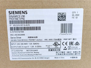Siemens 6SL3210-5FE10-4UF0 SINAMICS V90 PROFINET Servo Drive