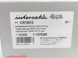 Intercable Danmark ICR12012 M12 R Tubular Cable Lug Batch 25 pcs.