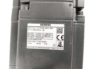 Siemens 1FK7042-2AK71-1RB0 Synchronous Motor 1FK7-CT 3 NM
