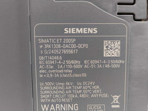Siemens 3RK1308-0AC00-0CP0 SIMATIC ET 200SP Motor Starter