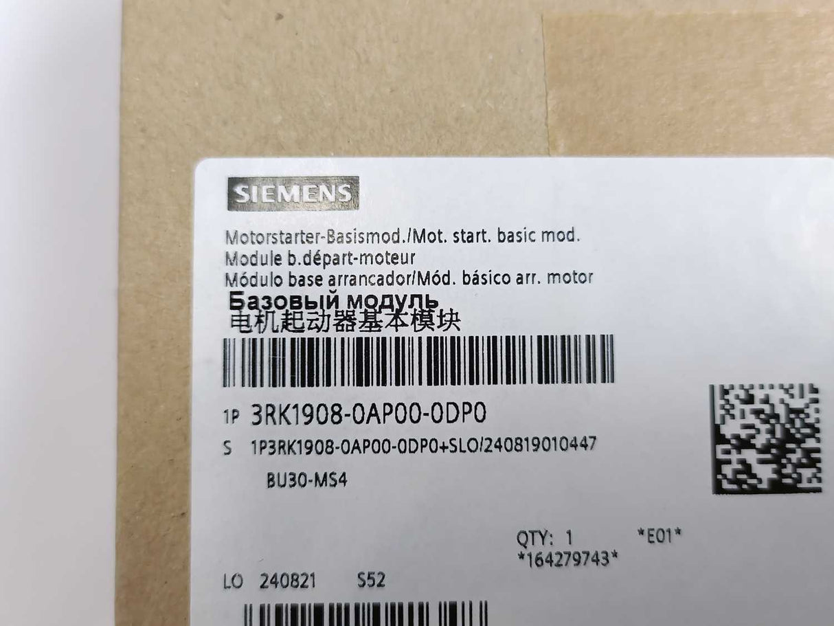 Siemens 3RK1908-0AP00-0DP0 Base Unit