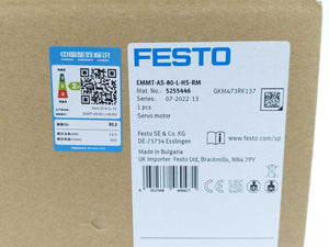 Festo 5255446 EMMT-AS-80-L-HS-RM Servo Motor 910W 680V