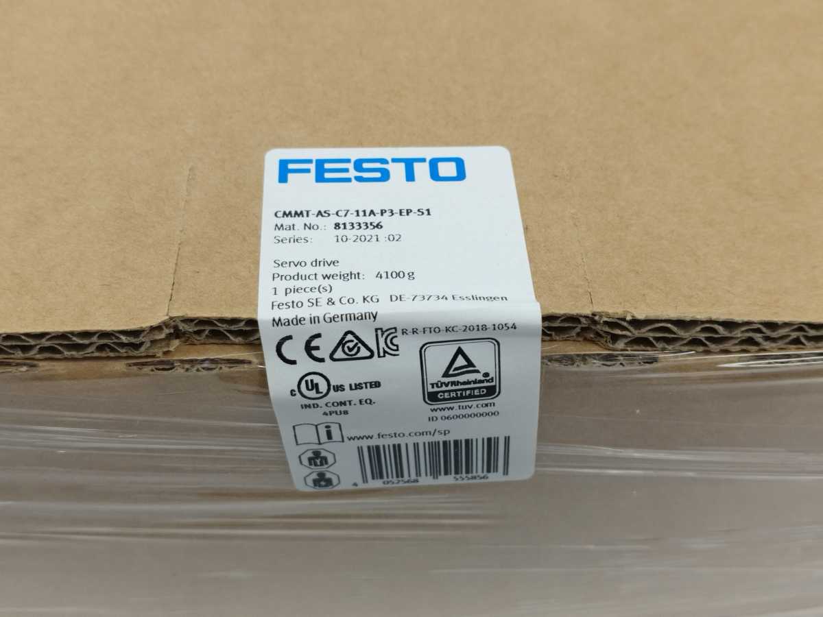 Festo 8133356 CMMT-AS-C7-11A-P3-EP-S1 Servo Drive 400V