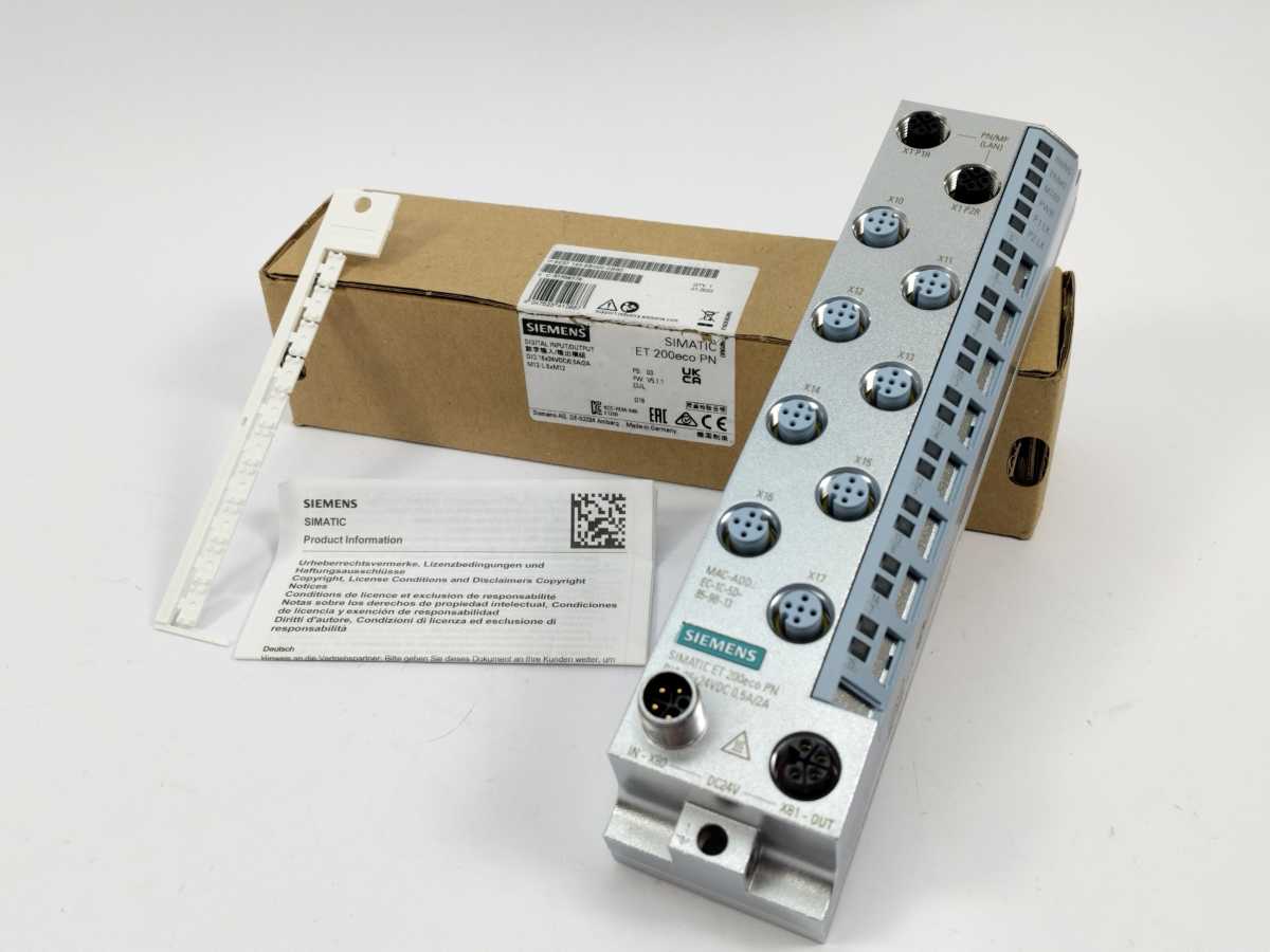 Siemens 6ES7 143-6BH00-0BB0 SIMATIC ET 200eco PN Digital I/O, DIQ 16x24VDC/0.5A