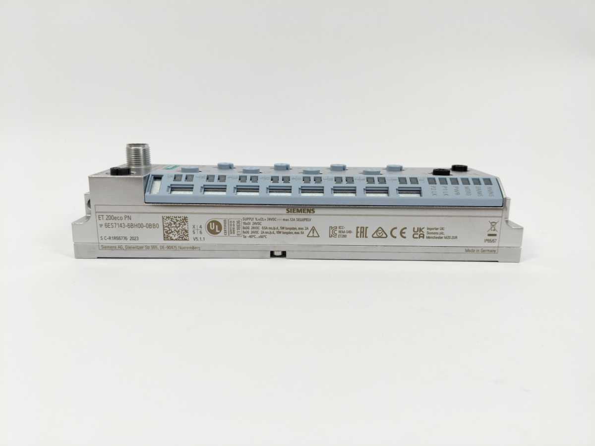 Siemens 6ES7 143-6BH00-0BB0 SIMATIC ET 200eco PN Digital I/O, DIQ 16x24VDC/0.5A