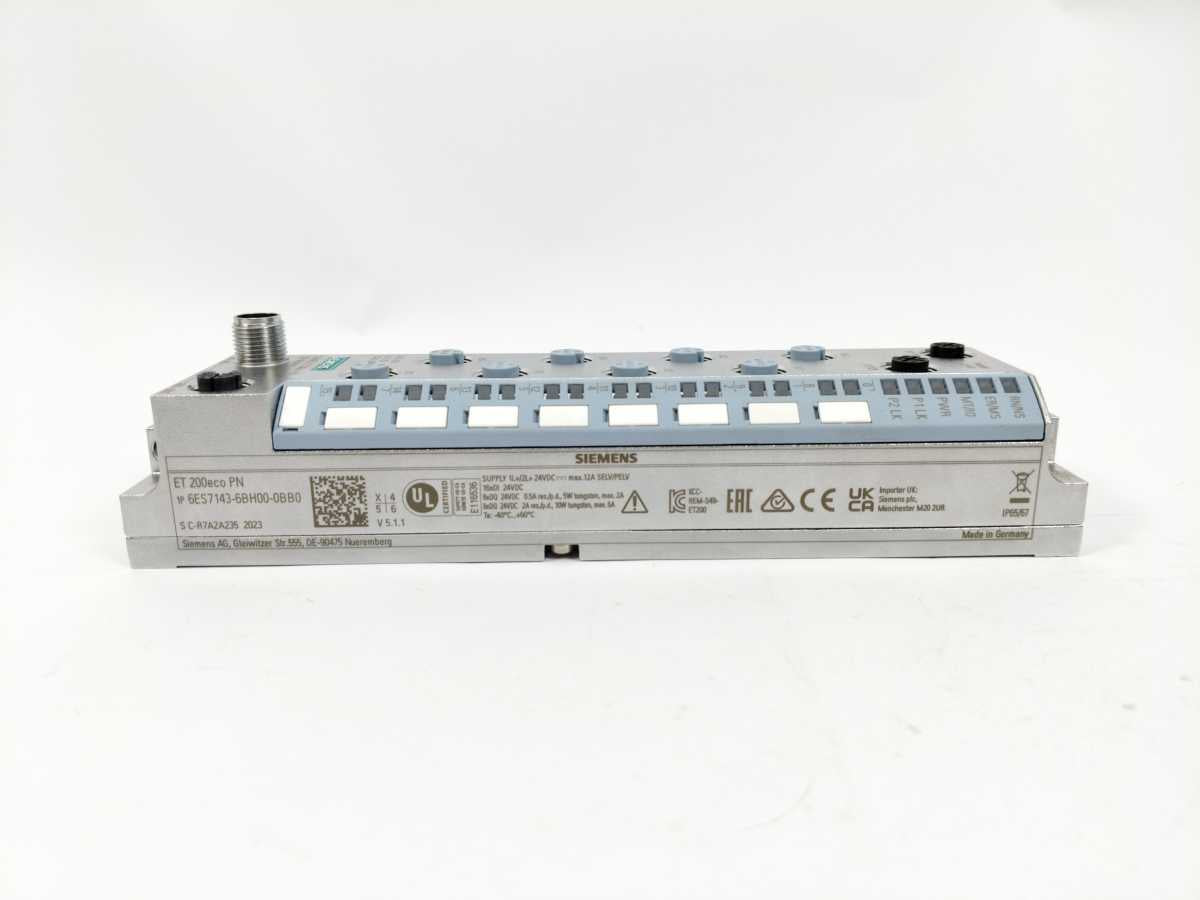 Siemens 6ES7 143-6BH00-0BB0 SIMATIC ET 200eco PN Digital I/O, DIQ 16x24VDC/0.5A