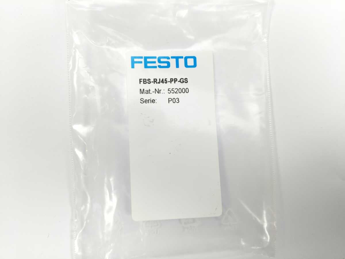 Festo 552000 FBS-RJ45-PP-GS Push-Pull Plug Connector, Ser. P03