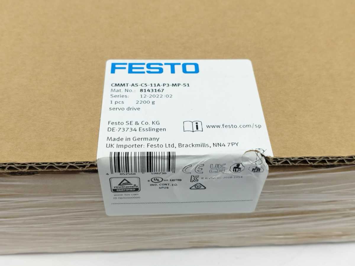 Festo 8143167 CMMT-AS-C5-11A-P3-MP-S1 Servo Drive, 400V 6A
