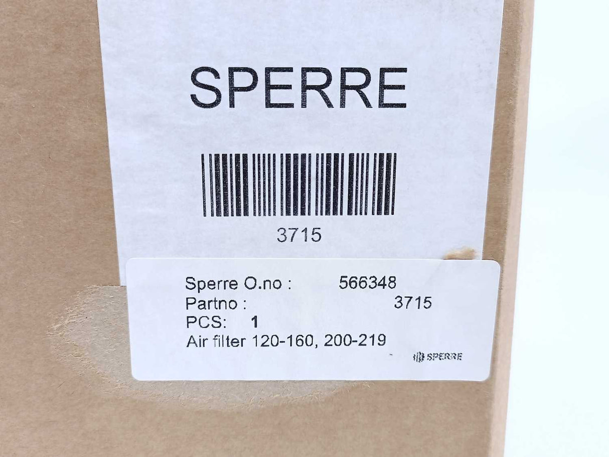 Sperre 3715 Air Filter 120-160, 200-219 566384