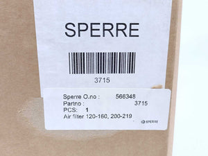 Sperre 3715 Air Filter 120-160, 200-219 566384