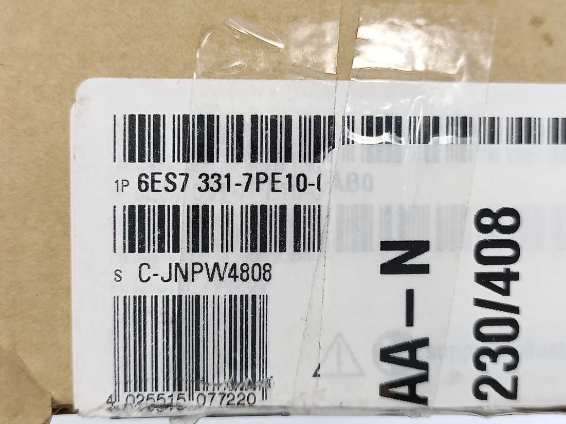 Siemens 6ES7331-7PE10-0AB0 SIMATIC S7-300 Analog Input Module SM 331