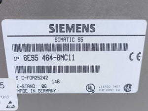 Siemens 6ES5464-8MC11 SIMATIC Analog Input Module