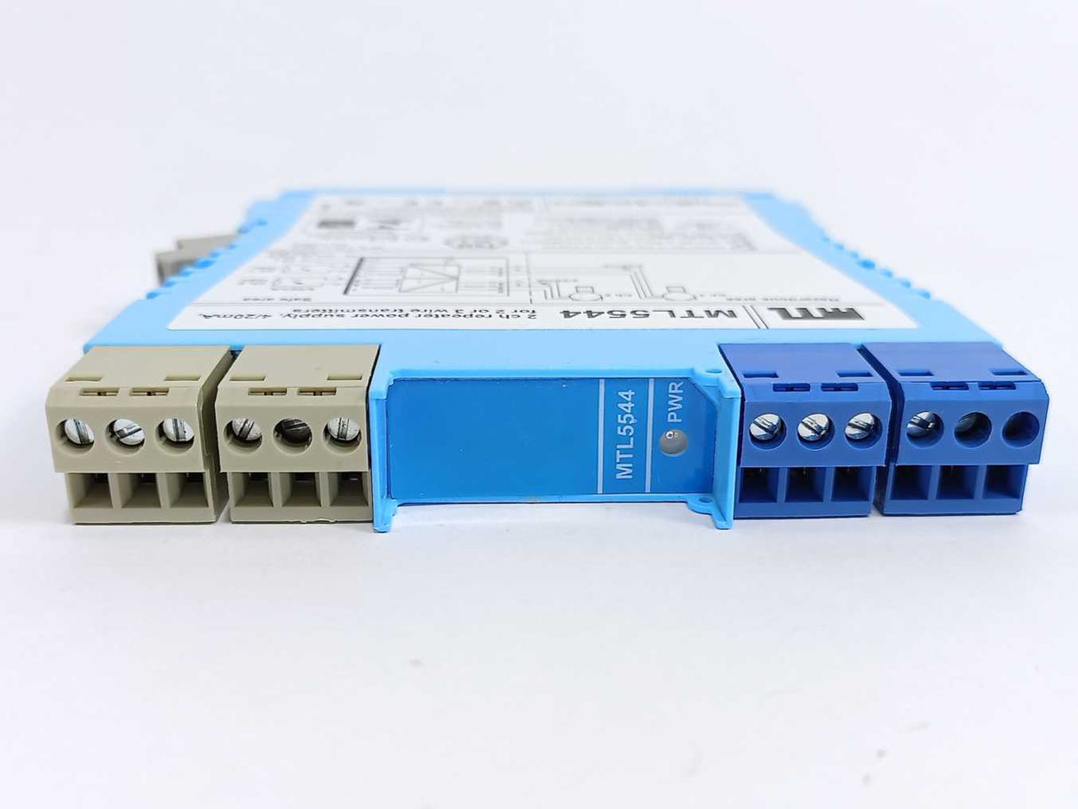 MTL MTL5544 2 Channel Repeater Power Supply, 4/20mA, for 2 or 3 Wire Transmitter