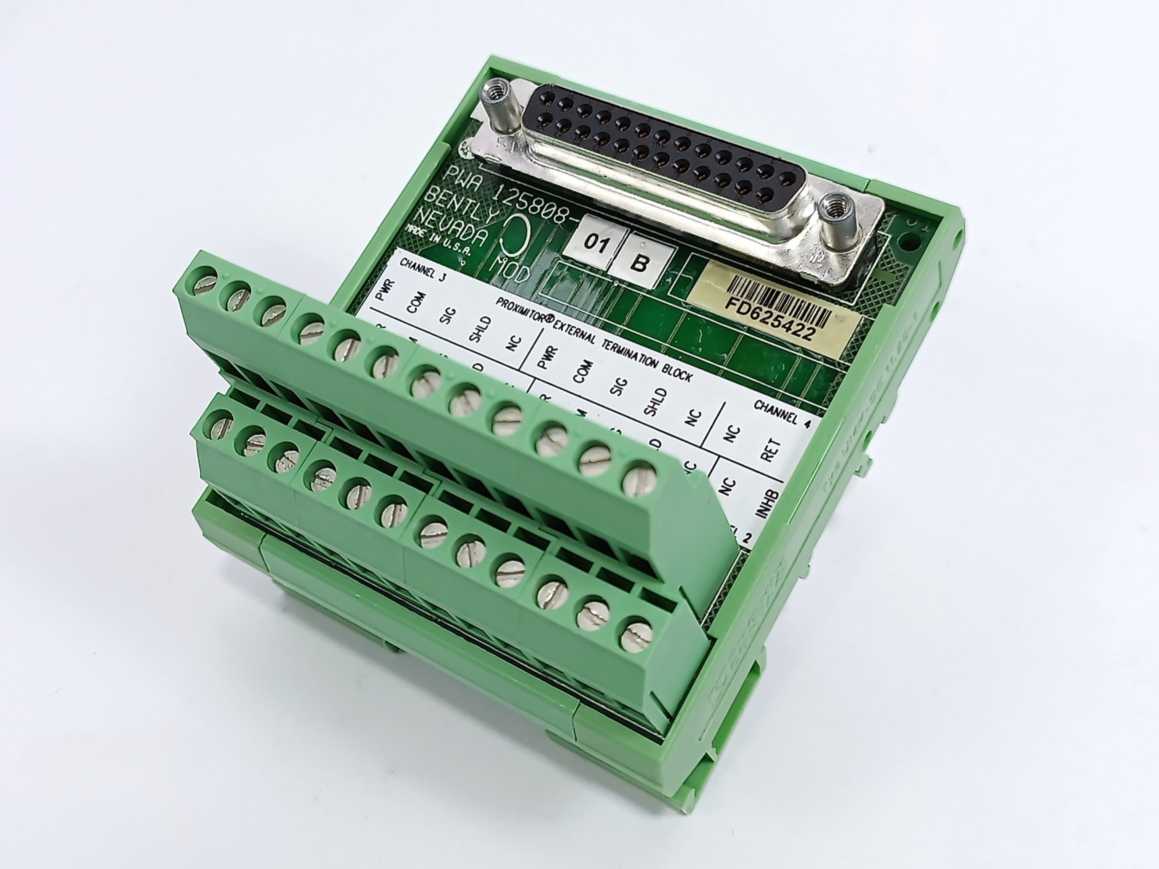 BENTLY NEVADA PWA 125808-01B Proximitor Seismic External Terminal Block