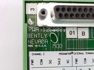BENTLY NEVADA PWA 125808-01B Proximitor Seismic External Terminal Block