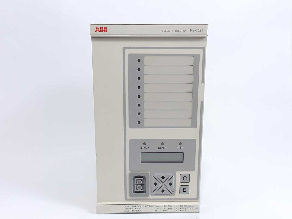 ABB REX521 EHHPSH05E Feeder Protection Relay REX 521, Rev. A