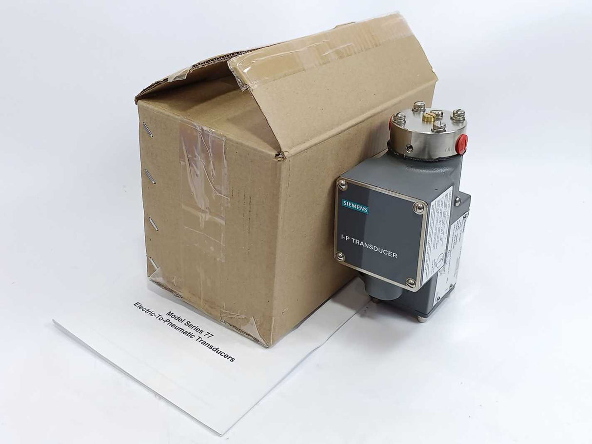 Siemens 77S16B3 Model Series 77 Electric to Pneumatic Transducer, 4-20mA