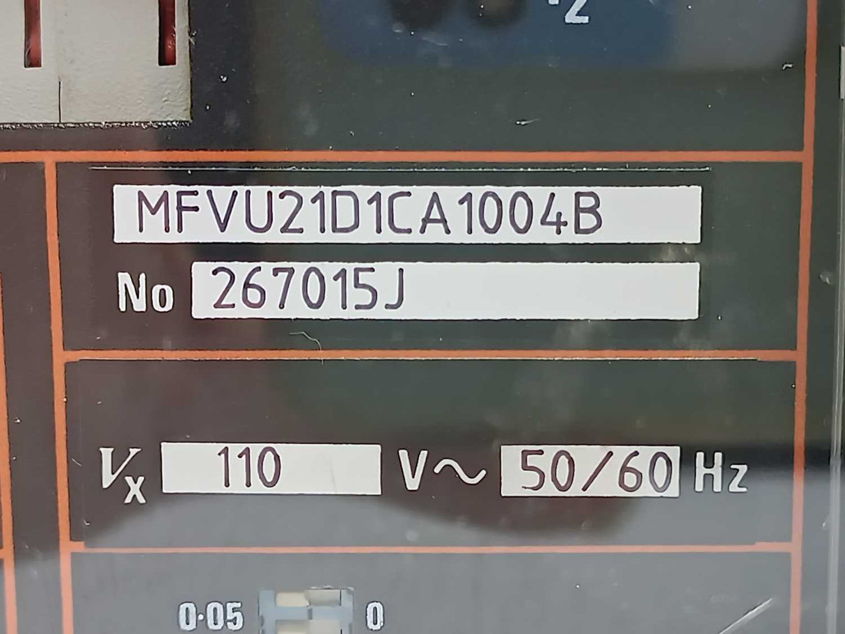 GEC Alsthom MFVU21D1CA1004B Overcurrent Protection Relay