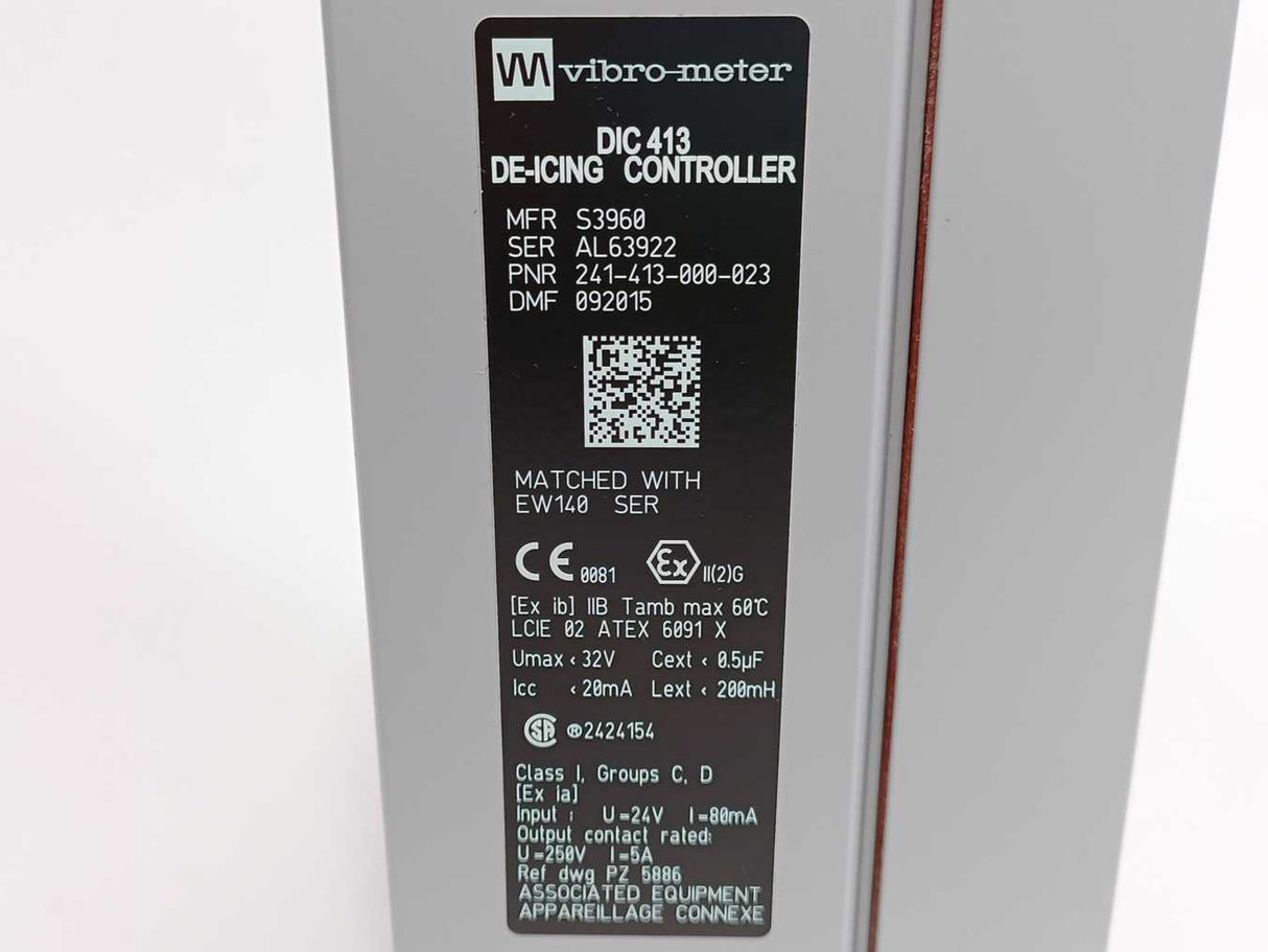 Vibro-Meter 241-413-000-023 DIC413 De-Icing Controller