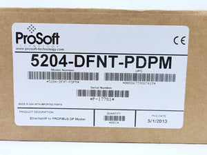 ProSoft 5204-DFNT-PDPM EtherNet/IP to PROFIBUS DP Master Gateway