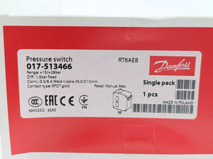 Danfoss 017-513466 Pressure switch 10/28bar