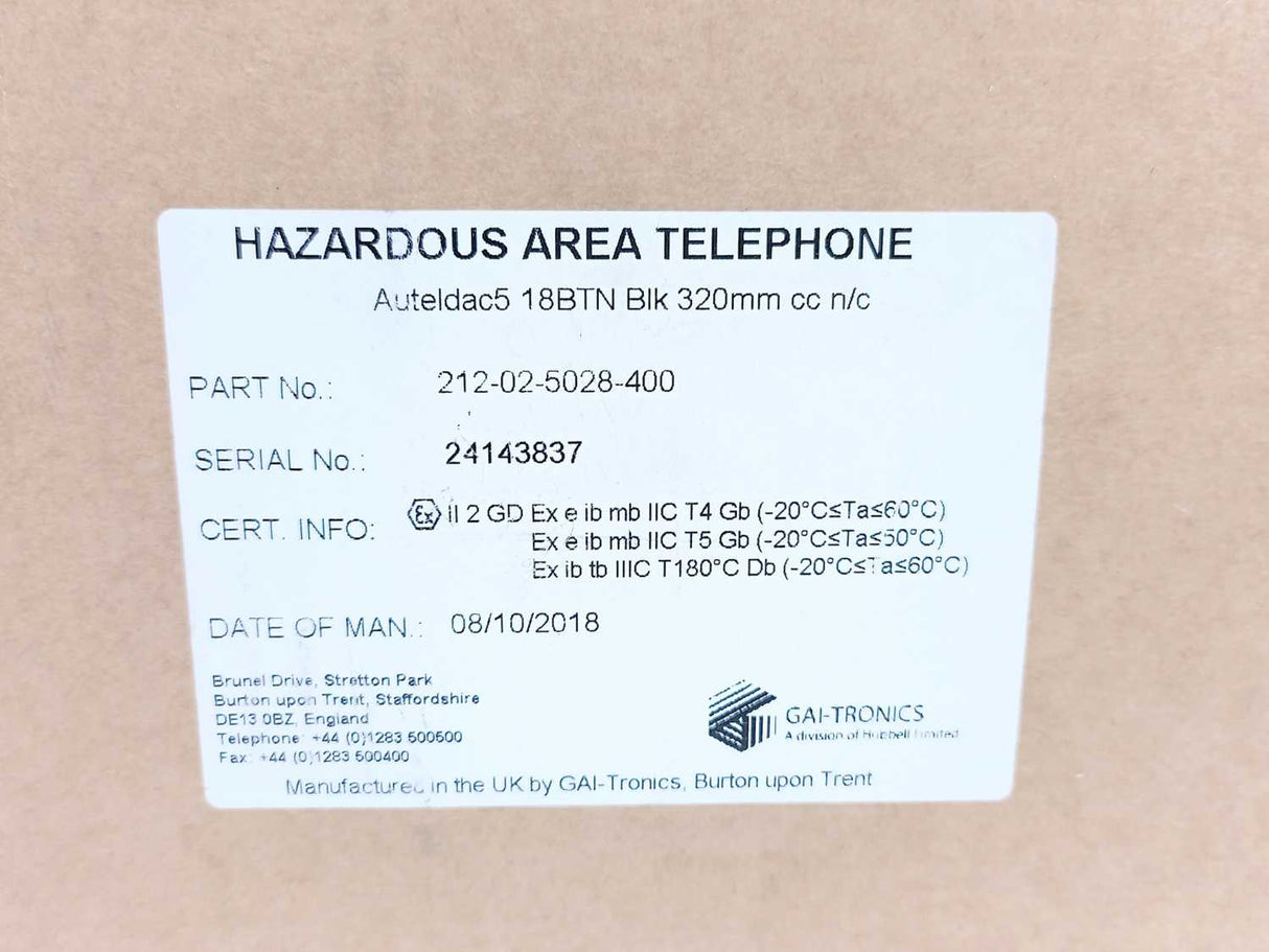 Gai-Tronics Auteldac 5 Telephone, Weather Resistant Unit