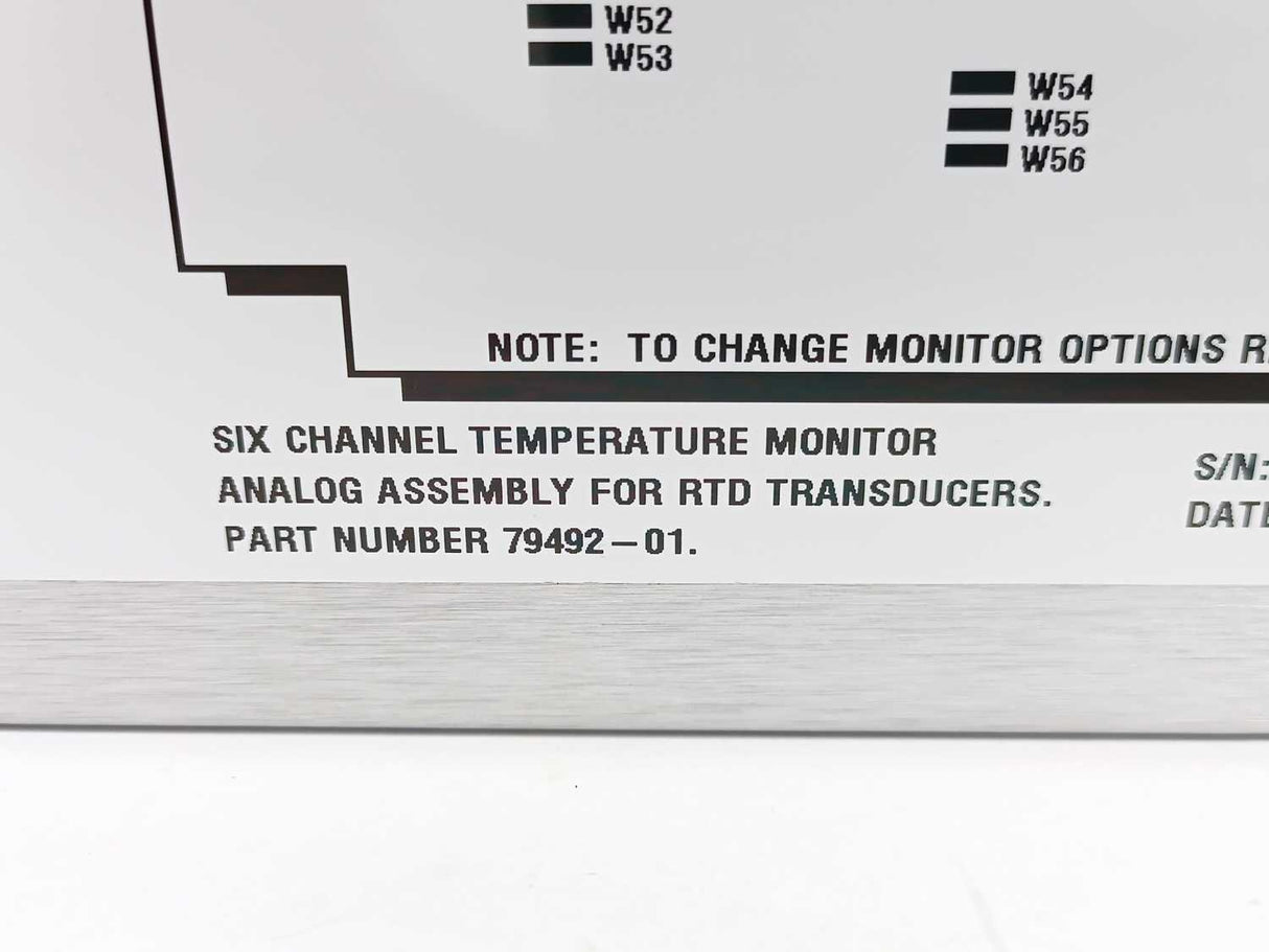 BENTLY NEVADA 79492-01 6 Channel Temperature Monitor