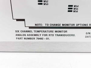 BENTLY NEVADA 79492-01 6 Channel Temperature Monitor