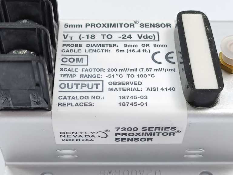 BENTLY NEVADA 18745-03 5mm Proximitor Sensor