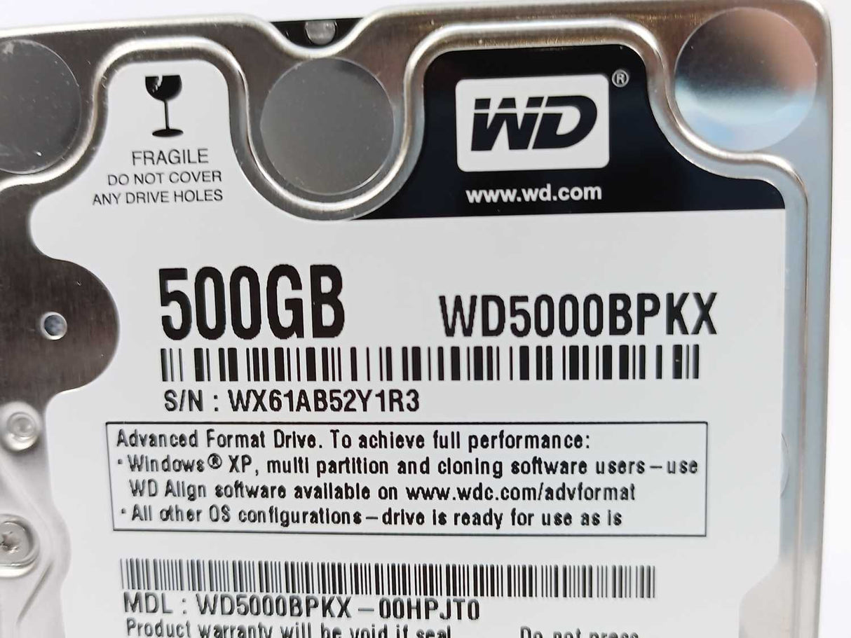 WD WD5000BPKX 500GB Hard Drive