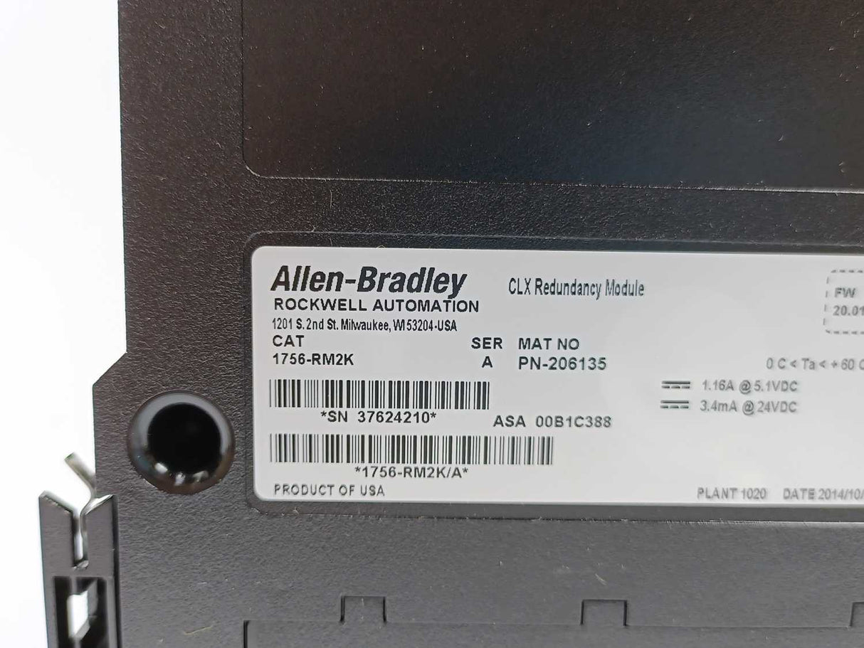 AB 1756-RM2K Ser. A CLX Redundancy Module