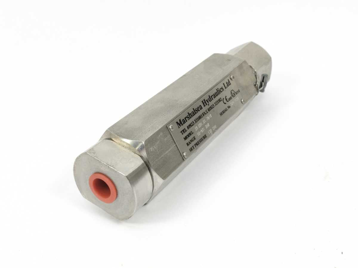 Marshalsea Hydraulics 39.091.01.7618 Inline Hydraulic Pressure Relief Valve