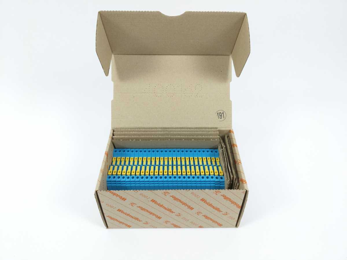 Weidmüller 9528080000 WDTR 2.5 BL Terminal Block. Box of 25 pcs.