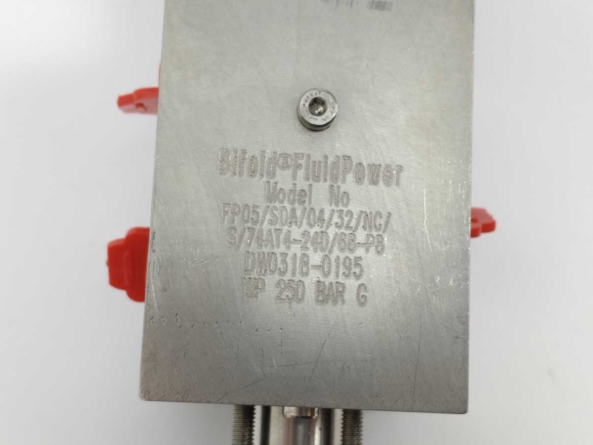 Bifold FP05-74AT4 Solenoid Valve Assembly w/ FP05/S0A/04/32/NC/S/74AT4-24D/68-P8