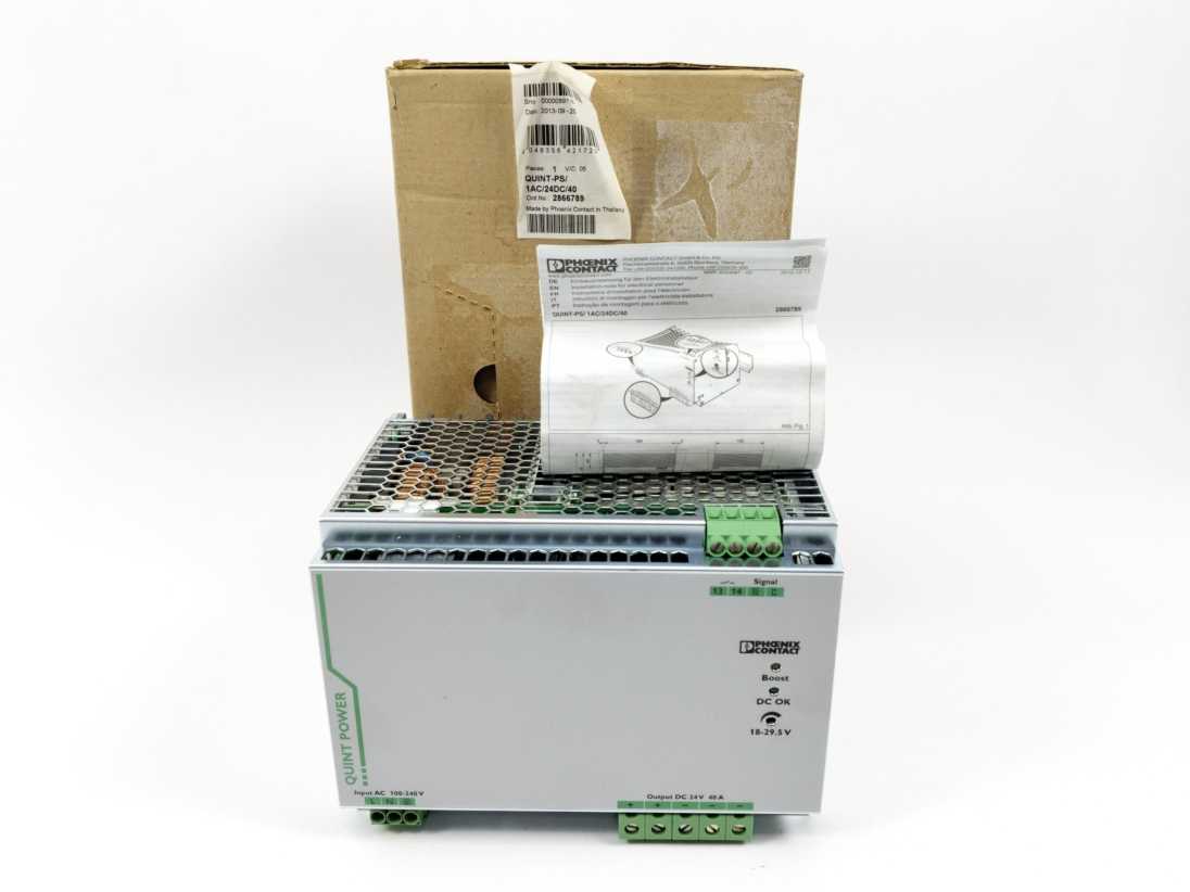 Pheonix Contact 2866789 QUINT-PS/1AC/24DC/40 - 24VDC 40A Power supply