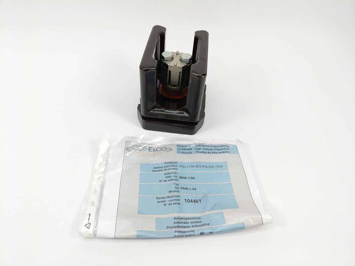 Gothe & Co 5548.1-04 Heavy-Duty Ceramic Terminal Block/Isolator