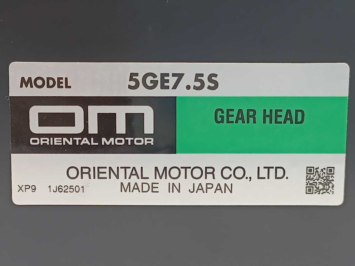 Oriental Motor 5GE7.5S GE Gearhead Parallel Shaft (7.5:1)