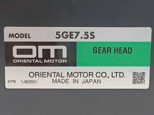 Oriental Motor 5GE7.5S GE Gearhead Parallel Shaft (7.5:1)