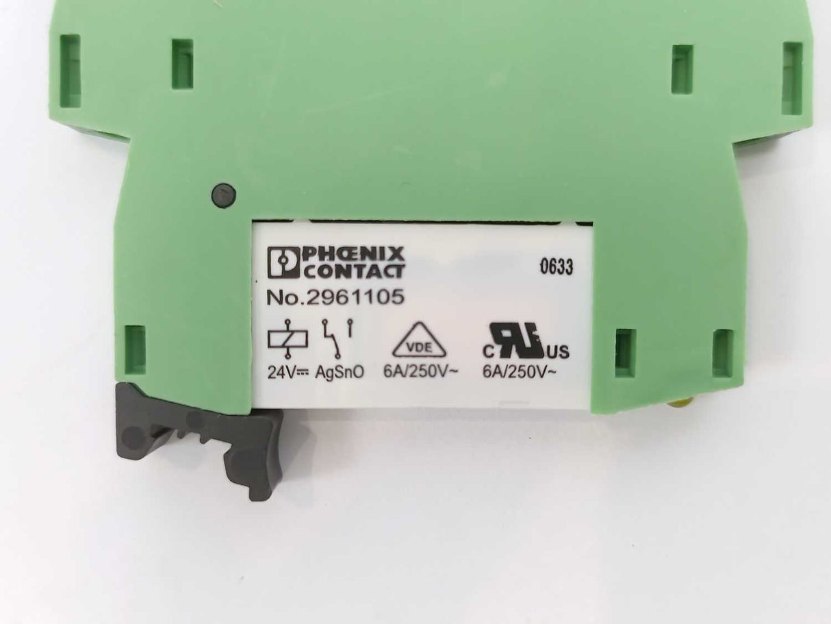 Phoenix Contact 2966016 Relay Socket w/ 2961105 6 Pcs.