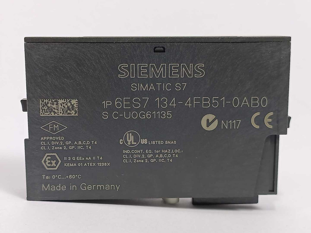 Siemens 6ES7134-4FB51-0AB0 SIMATIC DP Electronics Module ET 200S