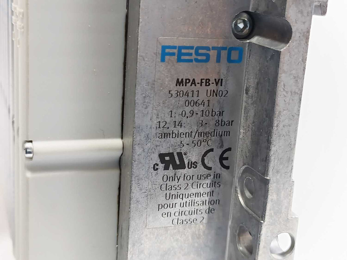 Festo 530411 Valve Terminal System
