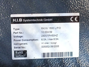 H.I.B Systemtechnik GmbH 10.004.59 RK/W 1500 L/PID, 230V, 50Hz, 6A-8,5A